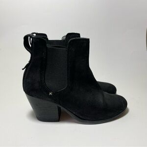 Rag & Bone Womens Suede Chelsea Bootie Black Size 35